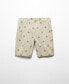 Фото #1 товара Men's Printed Cotton Bermuda Shorts