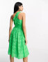 Женское мини-платье French Connection Minikleid in kräftigem Grün mit One-Shoulder-Träger und Lochstickerei BOLD GREEN BRODERIE, 38 - фото #8