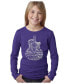 Girls Word Art Long Sleeve - Languages Guitar