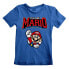 Фото #1 товара Футболка детская HEROES Super Mario Mario Varsity Голубая 3-4 года
