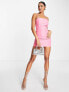 Фото #1 товара Missyempire 90's mini dress in pink