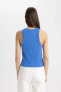 Slim Fit Halter Yaka Fitilli Kaşkorse Atlet C4078AX24SP