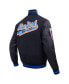 Фото #3 товара Men's Black New York Mets Script Tail Wool Full-Zip Varity Jacket