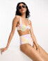 Фото #1 товара ASOS DESIGN mix and match underwired bikini top in pastel ditsy floral