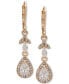 ფოტო #1 პროდუქტის Gold-Tone Crystal Teardrop Chandelier Earrings