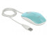 Фото #6 товара Delock 12538 - Ambidextrous - Optical - USB Type-A - 1200 DPI - Turquoise