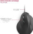 Hama EMW-500L Wireless Mouse for Left-Handed Users, Ergonomic Mouse Mat, Comfort Wrist Rest (Dimensions 200 x 230 x 21 mm) Black