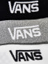 Vans Classic Assorted canoodles 3-pack socks in grey, white and black