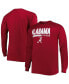 Фото #1 товара Men's Crimson Alabama Crimson Tide Big and Tall Two-Hit Long Sleeve T-shirt