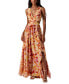 Фото #1 товара Women's Noya Floral Cut-Out Lace-Back Maxi Dress