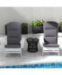 Фото #2 товара Plush Adirondack Chair Cushion Set Comfort and Chic Upgrade