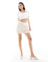 Фото #2 товара Mango puff sleeve bow front top in white