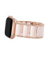 Фото #3 товара Women's Blush Ceramic and Crystals Bracelet Compatible with 42/44/45/Ultra/Ultra 2 Apple Watch