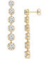 Фото #1 товара Lab Grown Diamond Linear Drop Earrings (6-1/4 ct. t.w.) in 14k White, Yellow or Rose Gold