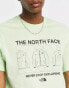 Фото #3 товара The North Face Coordinates chest print t-shirt in green