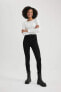 Фото #9 товара Kadın Siyah Jean Pantolon - B7498ax/nm40