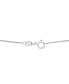 ფოტო #4 პროდუქტის Cultured Freshwater Pearl (4mm) & Diamond Accent Star Dangle 17" Collar Necklace in Sterling Silver