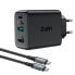 Фото #1 товара 2w1 Ładowarka sieciowa z kablem USB-C + przejściówka adapter USB-C - HDMI 4K czarna