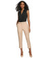 Фото #4 товара Petite Linen-Blend Straight-Leg Pants