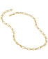 ფოტო #3 პროდუქტის Men's Square Rolo Link 22" Chain Necklace in 18K Gold-Plated Sterling Silver