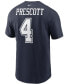 Фото #3 товара Men's Dak Prescott Navy Dallas Cowboys Name and Number T-shirt