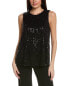 Фото #1 товара Anne Klein Sequin Mesh Shell Women's Black Xs