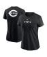 ფოტო #1 პროდუქტის Women's Black Cincinnati Reds Over Shoulder T-shirt