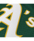 Фото #3 товара Men's Rickey Henderson Green Oakland Athletics 1991 Cooperstown Mesh Batting Practice Jersey