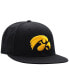 ფოტო #4 პროდუქტის Men's Black Iowa Hawkeyes Team Color Fitted Hat