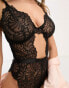 Фото #4 товара ASOS DESIGN Fuller Bust Sienna lace underwired body in black