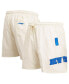 Фото #1 товара Men's Cream New York Knicks Triple Tonal Woven Shorts