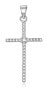 Фото #1 товара Silver pendant with zircons Cross AGH139L