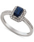 ფოტო #1 პროდუქტის Sapphire (1/2 ct. t.w.) & Diamond (1/5 ct. t.w.) Ring in 14k Gold (Also Available in Emerald)