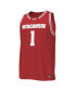 ფოტო #2 პროდუქტის Men's #1 Red Wisconsin Badgers Replica Basketball Jersey