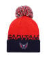 Men's Red, Navy Washington Capitals Cold.Rdy Cuffed Knit Hat with Pom