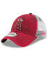 Фото #1 товара Men's Red Los Angeles Angels Team Rustic 9Twenty Adjustable Hat
