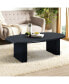 51" Tapered Tabletop Coffee Table (Black)