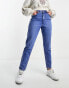 New Look waist enhance mom jeans in blue BLAU, 38 - фото #2