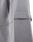 Фото #6 товара ASOS DESIGN smart co-ord wide two layer trouser in grey