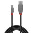 Фото #4 товара Lindy 0,5m USB 2.0 Type A to Micro-B Cable - Anthra Line - 0.5 m - USB A - Micro-USB B - USB 2.0 - 480 Mbit/s - Black - Grey