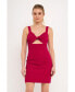 ფოტო #3 პროდუქტის Women's Soft Touch Plisse Twist Mini Dress