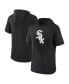 Фото #1 товара Men's Black Chicago White Sox Short Sleeve Hoodie T-shirt