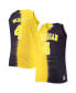 Men's Chris Webber Navy, Maize Michigan Wolverines Big and Tall Player Tie-Dye Jersey