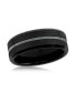 ფოტო #1 პროდუქტის Matte & Polished Black Tungsten Ring