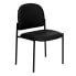Фото #4 товара Comfort Black Vinyl Stackable Steel Side Reception Chair