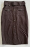 Фото #1 товара New York & Company 7th Avenue Design Studio Pencil Skirt Brown with Belt Size 4