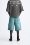 Фото #3 товара Джинсовые шорты с ремнем ZARA