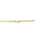 ფოტო #2 პროდუქტის EFFY® Diamond Pavé Open Link 18" Pendant Necklace (1/2 ct. t.w.) in 14k White and Yellow Gold