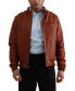 Фото #1 товара Men's Faux Leather Iconic Racer Jacket