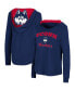 ფოტო #1 პროდუქტის Women's Navy UConn Huskies Catalina Hoodie Long Sleeve T-shirt